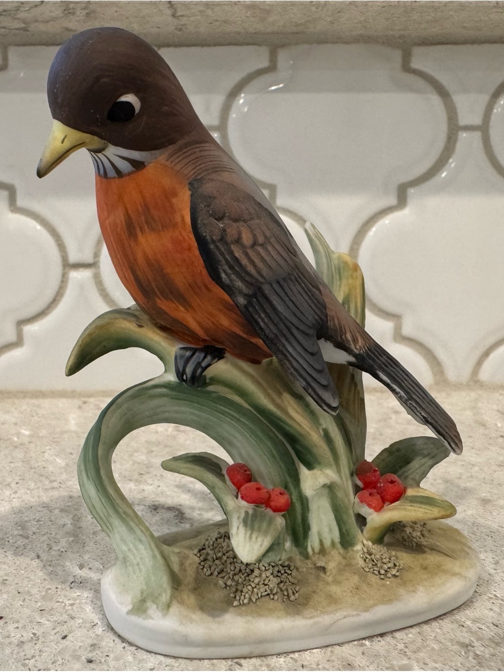 Lefton Red Robin Figurine